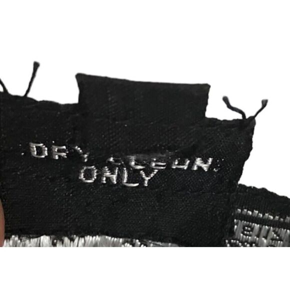 Jean for Joseph Le Bon Silk Sequin Beaded Dress Long Sleeve Evening Wear Vtg L - Picture 10 of 11